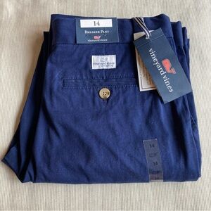 NWT Vineyard Vines Boys' Breaker Pants Size 14 Blue Deep Bay